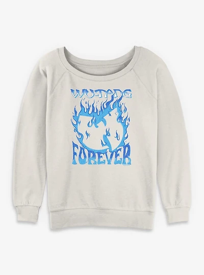 Wu-Tang Forever Blue Fire Womens Slouchy Sweatshirt