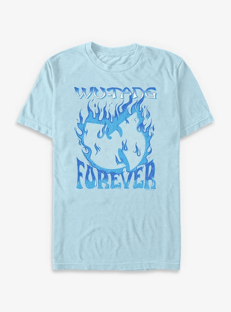 Wu-Tang Forever Blue Fire Garment Dye T-Shirt