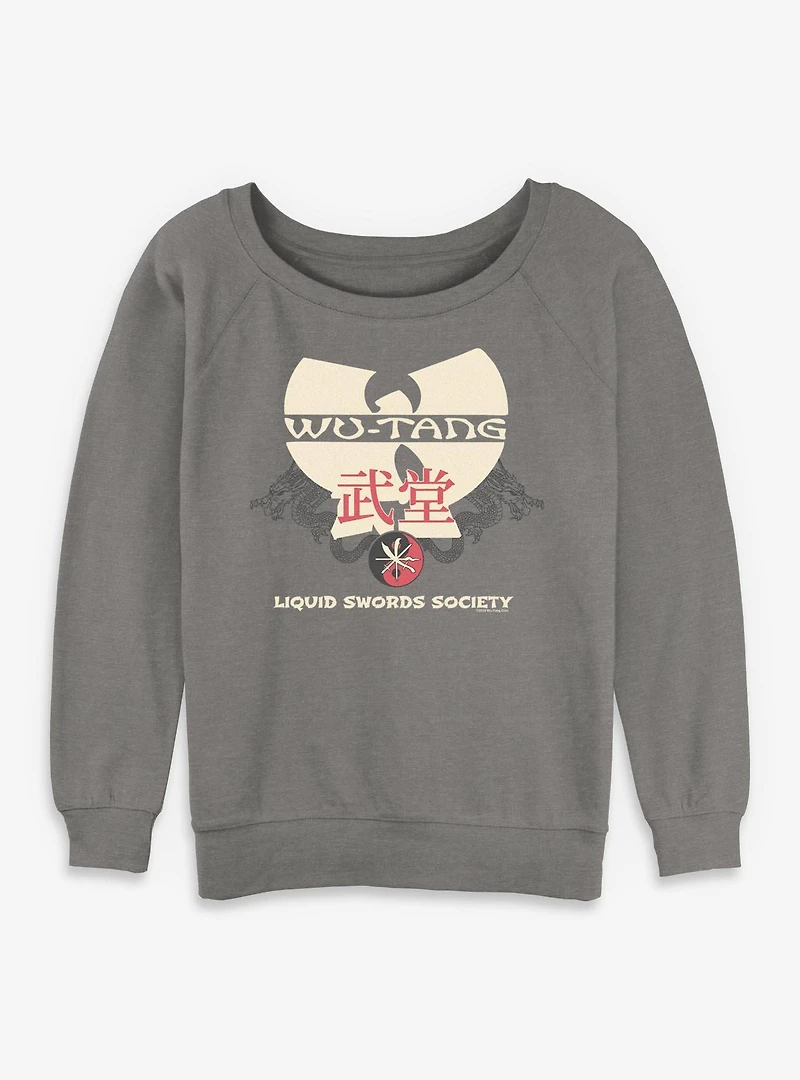 Wu-Tang Liquid Swords Society Womens Slouchy Sweatshirt
