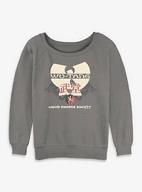 Wu-Tang Liquid Swords Society Womens Slouchy Sweatshirt