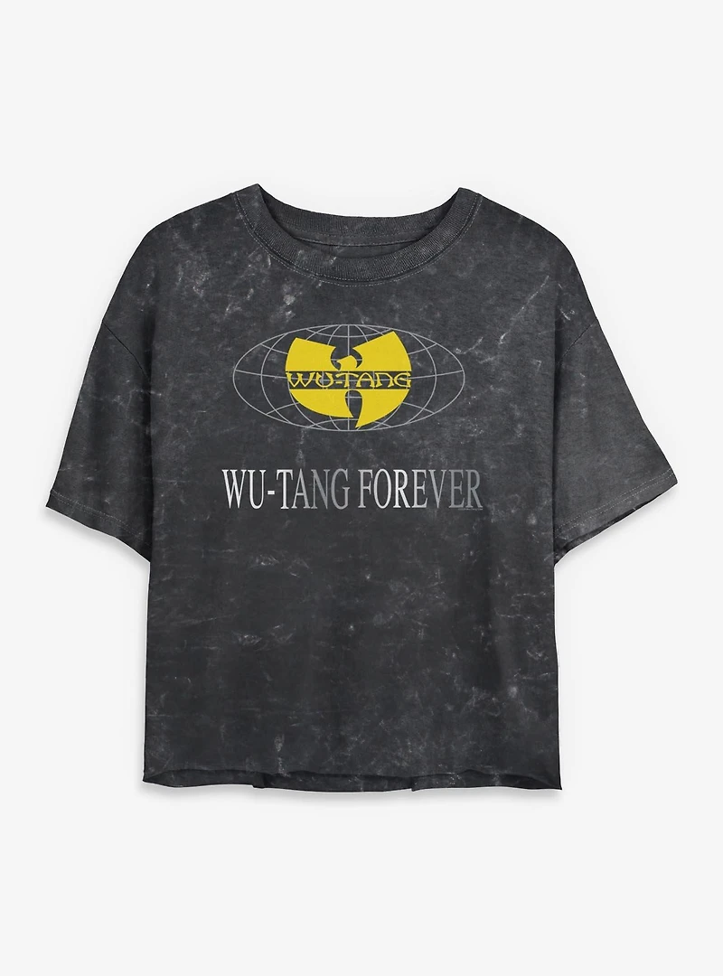 Wu-Tang Clan Forever Mineral Wash Womens Crop T-Shirt