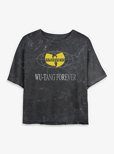 Wu-Tang Clan Forever Mineral Wash Womens Crop T-Shirt