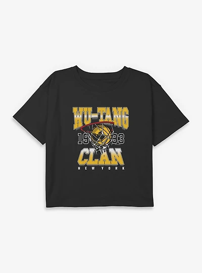 Wu-Tang Clan New York  Youth Girls Boxy Crop T-Shirt