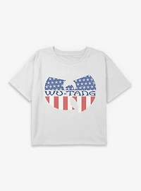 Wu-Tang Flag Youth Girls Boxy Crop T-Shirt