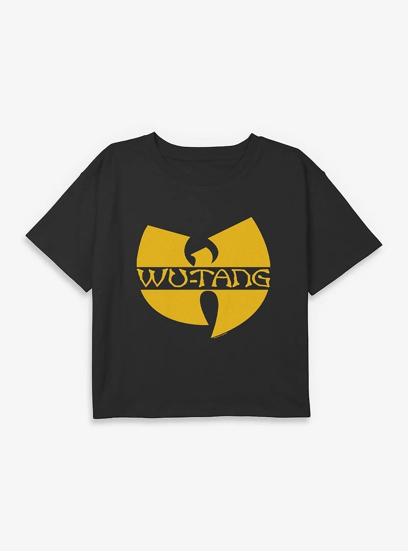 Wu-Tang Logo  Youth Girls Boxy Crop T-Shirt