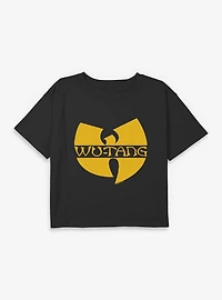 Wu-Tang Logo  Youth Girls Boxy Crop T-Shirt