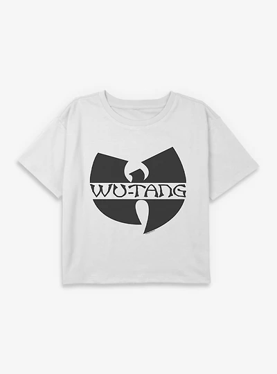 Wu-Tang Logo Youth Girls Boxy Crop T-Shirt