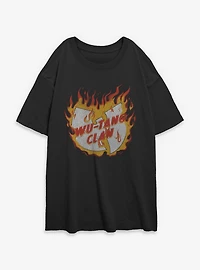 Wu-Tang Clan Fire Womens Oversized T-Shirt
