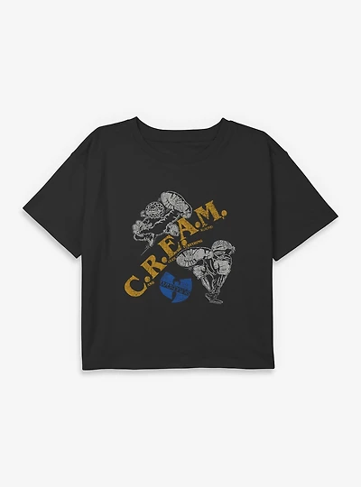 Wu-Tang C.R.E.A.M Youth Girls Boxy Crop T-Shirt