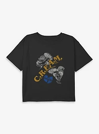 Wu-Tang C.R.E.A.M Youth Girls Boxy Crop T-Shirt