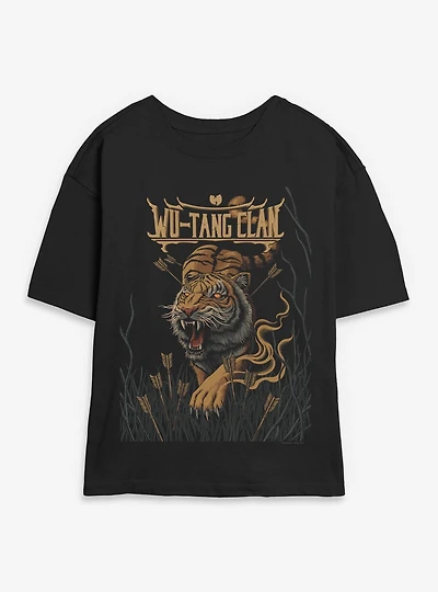 Wu-Tang Tiger And Arrows Womens Skimmer T-Shirt