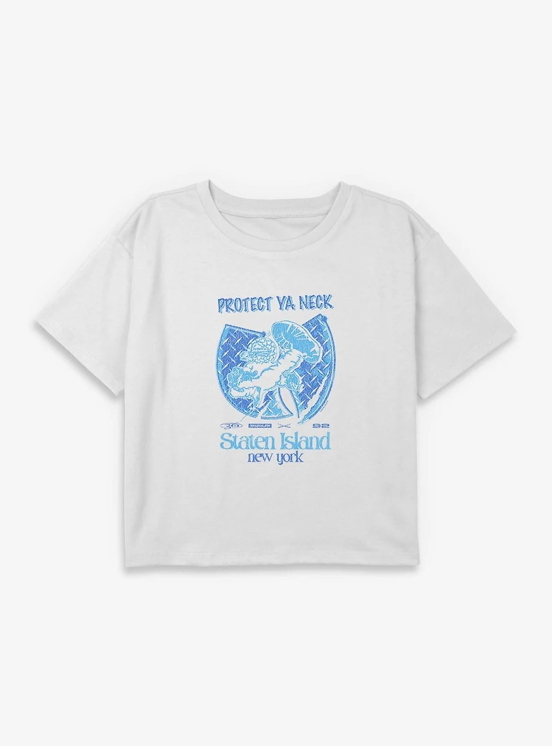 Wu-Tang Protect Ya Neck Youth Girls Boxy Crop T-Shirt