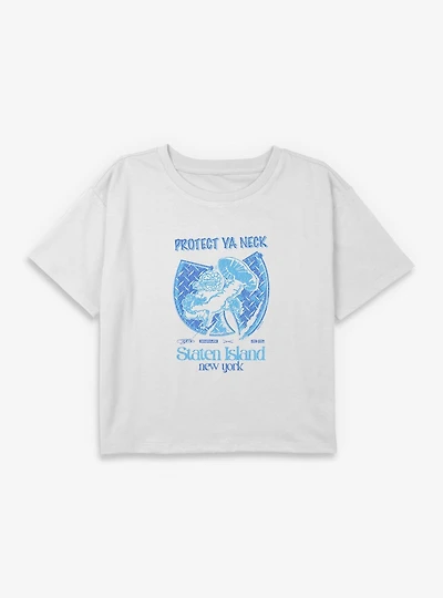 Wu-Tang Protect Ya Neck Youth Girls Boxy Crop T-Shirt