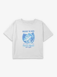 Wu-Tang Protect Ya Neck Youth Girls Boxy Crop T-Shirt
