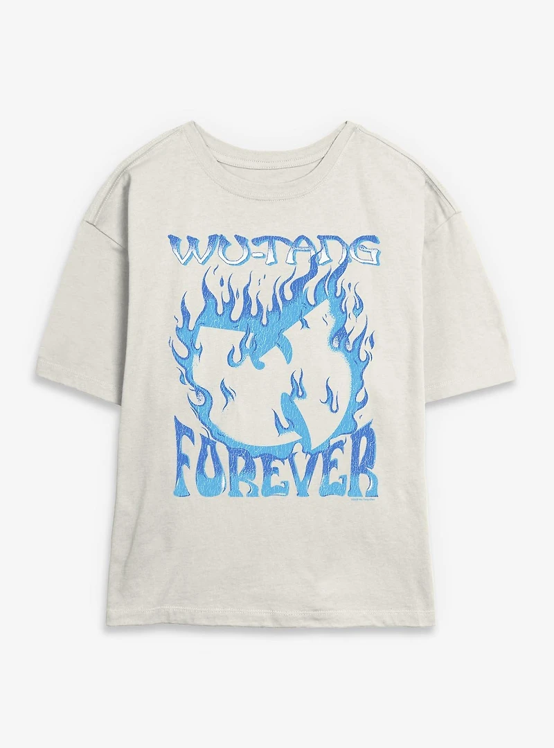 Wu-Tang Forever Blue Fire Womens Skimmer T-Shirt