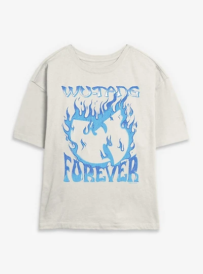 Wu-Tang Forever Blue Fire Womens Skimmer T-Shirt