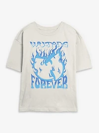 Wu-Tang Forever Blue Fire Womens Skimmer T-Shirt