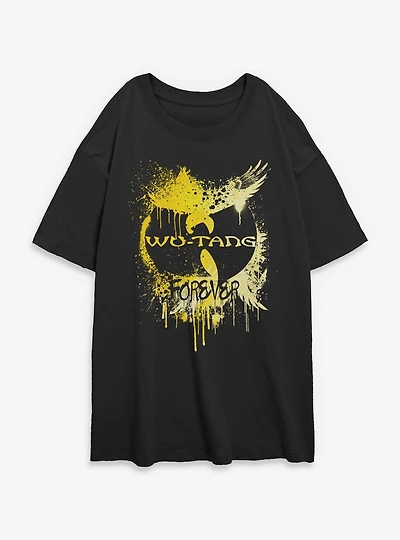 Wu-Tang Forever Splatter Womens Oversized T-Shirt
