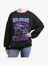 Wu-Tang Clan Bees Womens Oversized Sweatshirt