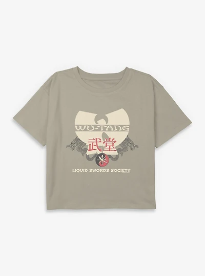 Wu-Tang Liquid Swords Society  Youth Girls Boxy Crop T-Shirt
