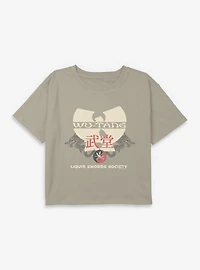 Wu-Tang Liquid Swords Society  Youth Girls Boxy Crop T-Shirt