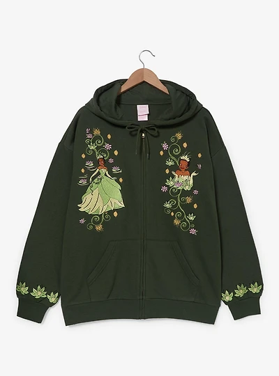 Disney the Princess and Frog Tiana Bayou Women's Plus Zippered Hoodie — BoxLunch Exclusive