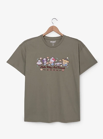 Sanrio Hello Kitty and Friends Bakery Embroidered Women's Plus T-Shirt - BoxLunch Exclusive