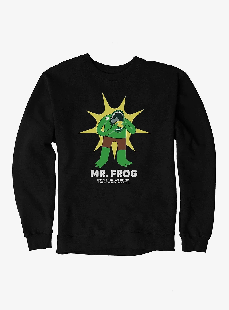 Smiling Friends Mr. Frog Sweatshirt