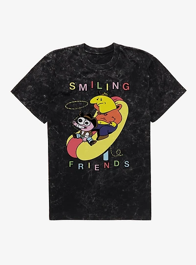 Smiling Friends Rodeo Hot Dog Mineral Wash T-Shirt