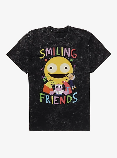 Smiling Friends Hugs All Around Mineral Wash T-Shirt