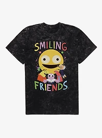 Smiling Friends Hugs All Around Mineral Wash T-Shirt