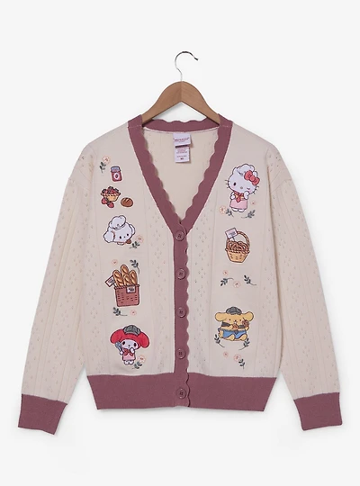 Sanrio Hello Kitty and Friends Bakery Scalloped Women's Cardigan — BoxLunch Exclusive