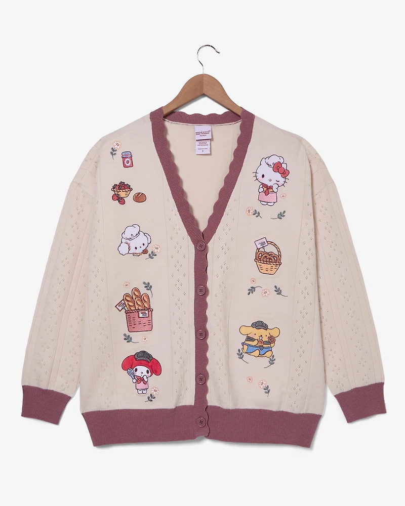 Sanrio Hello Kitty and Friends Bakery Women's Plus Scalloped Cardigan — BoxLunch Exclusive