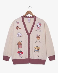 Sanrio Hello Kitty and Friends Bakery Women's Plus Scalloped Cardigan — BoxLunch Exclusive