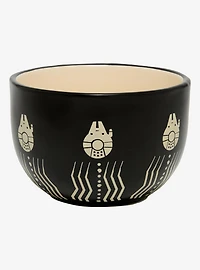 Star Wars The Millennium Falcon Tonal Print Bowl - BoxLunch Exclusive
