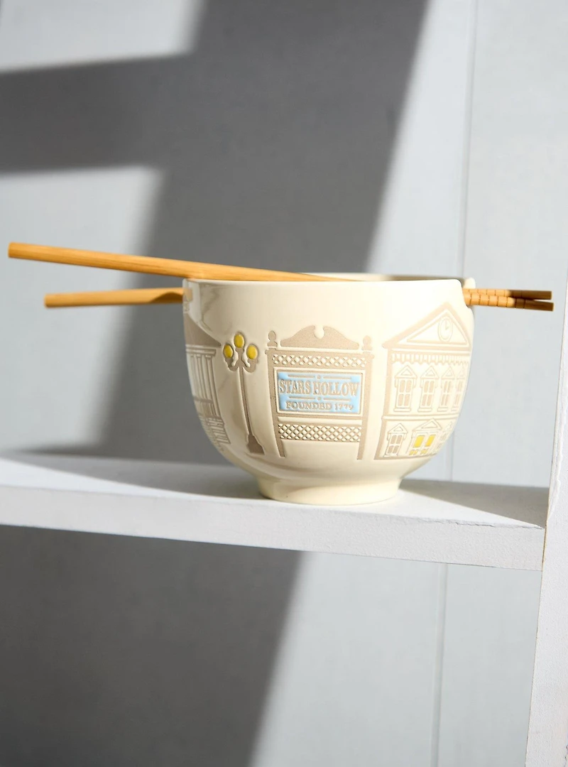 Gilmore Girls Stars Hollow Ramen Bowl with Chopsticks - BoxLunch Exclusive