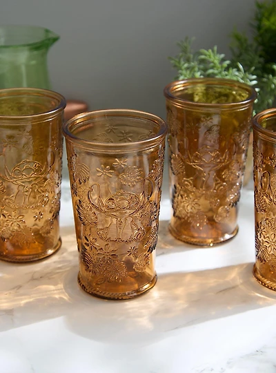 Disney Lilo & Stitch Embossed Glass Set — BoxLunch Exclusive