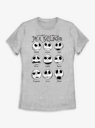 Disney The Nightmare Before Christmas Jack Emotions Womens T-Shirt