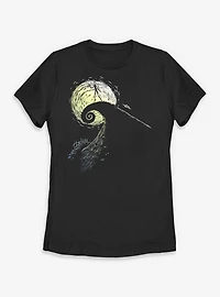 Disney The Nightmare Before Christmas Spiral Hill Jack Womens T-Shirt