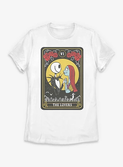 Disney The Nightmare Before Christmas Lovers Tarot Womens T-Shirt