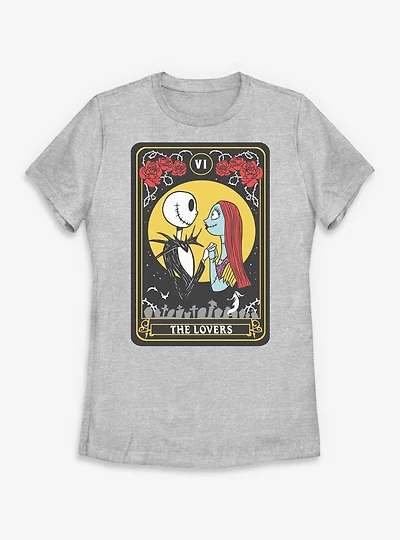 Disney The Nightmare Before Christmas Lovers Tarot Womens T-Shirt