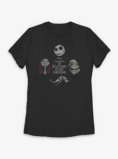 Disney The Nightmare Before Christmas Heads Up Womens T-Shirt