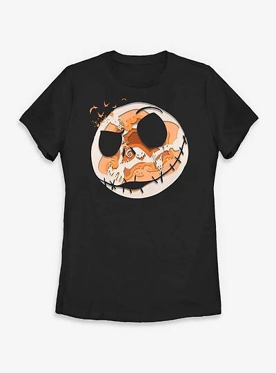 Disney The Nightmare Before Christmas Paper Halloween Womens T-Shirt
