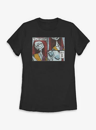 Disney The Nightmare Before Christmas Sally Comic Womens T-Shirt