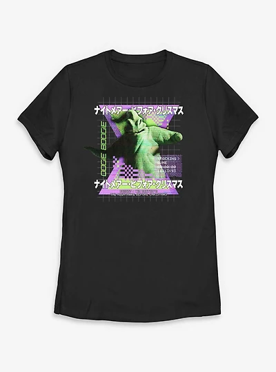 Disney The Nightmare Before Christmas Vaporwave Oogie Womens T-Shirt