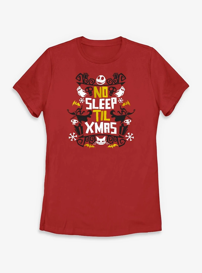 Disney The Nightmare Before Christmas No Sleep Womens T-Shirt