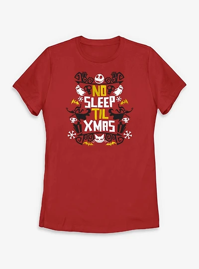 Disney The Nightmare Before Christmas No Sleep Womens T-Shirt