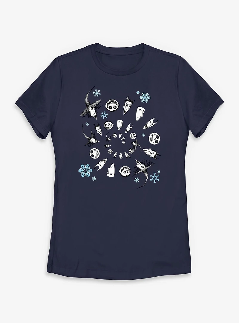 Disney The Nightmare Before Christmas NBC Treaters Swirl Womens T-Shirt