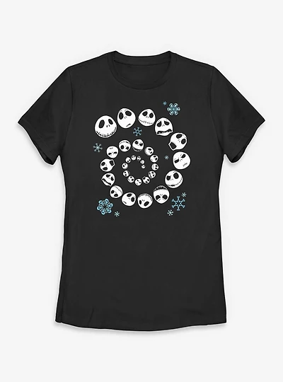 Disney The Nightmare Before Christmas Jack Swirl Womens T-Shirt