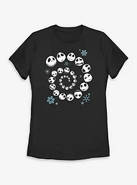 Disney The Nightmare Before Christmas Jack Swirl Womens T-Shirt